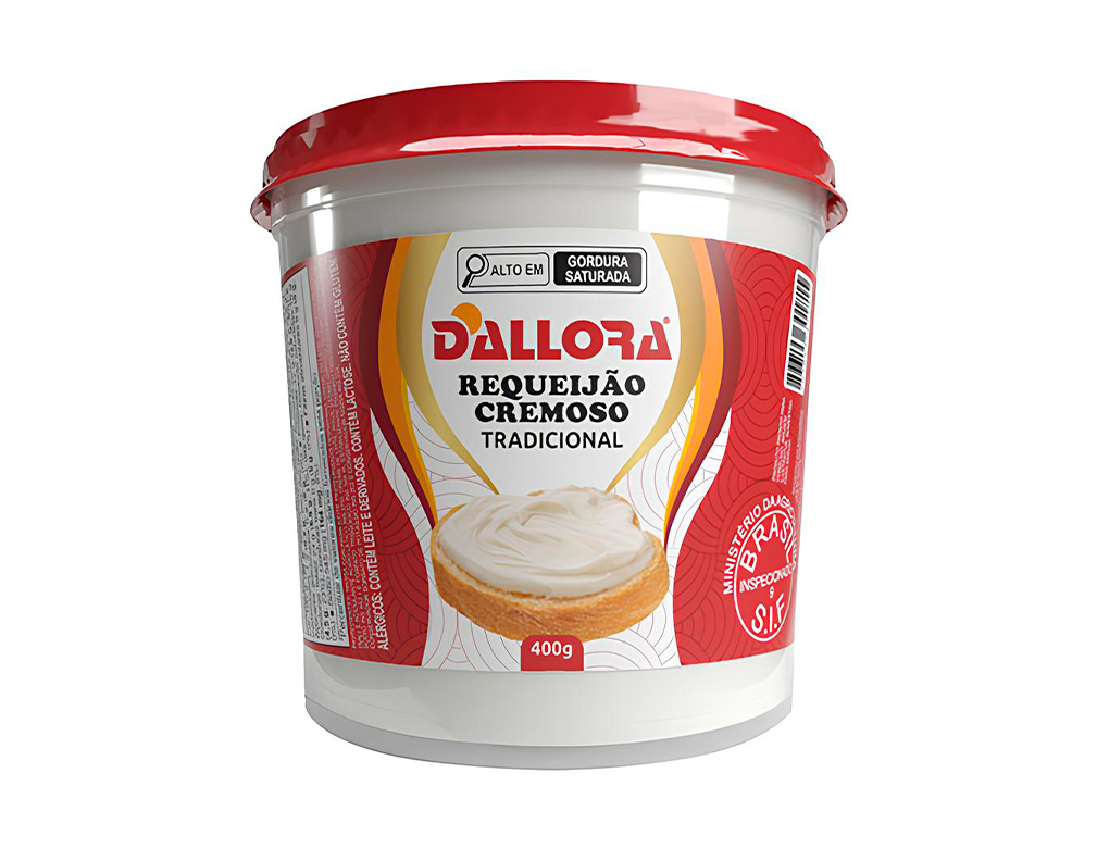 REQUEIJÃO COPO GRANDE DALLORA SEM AMIDO 400 G (CX 12 UN)